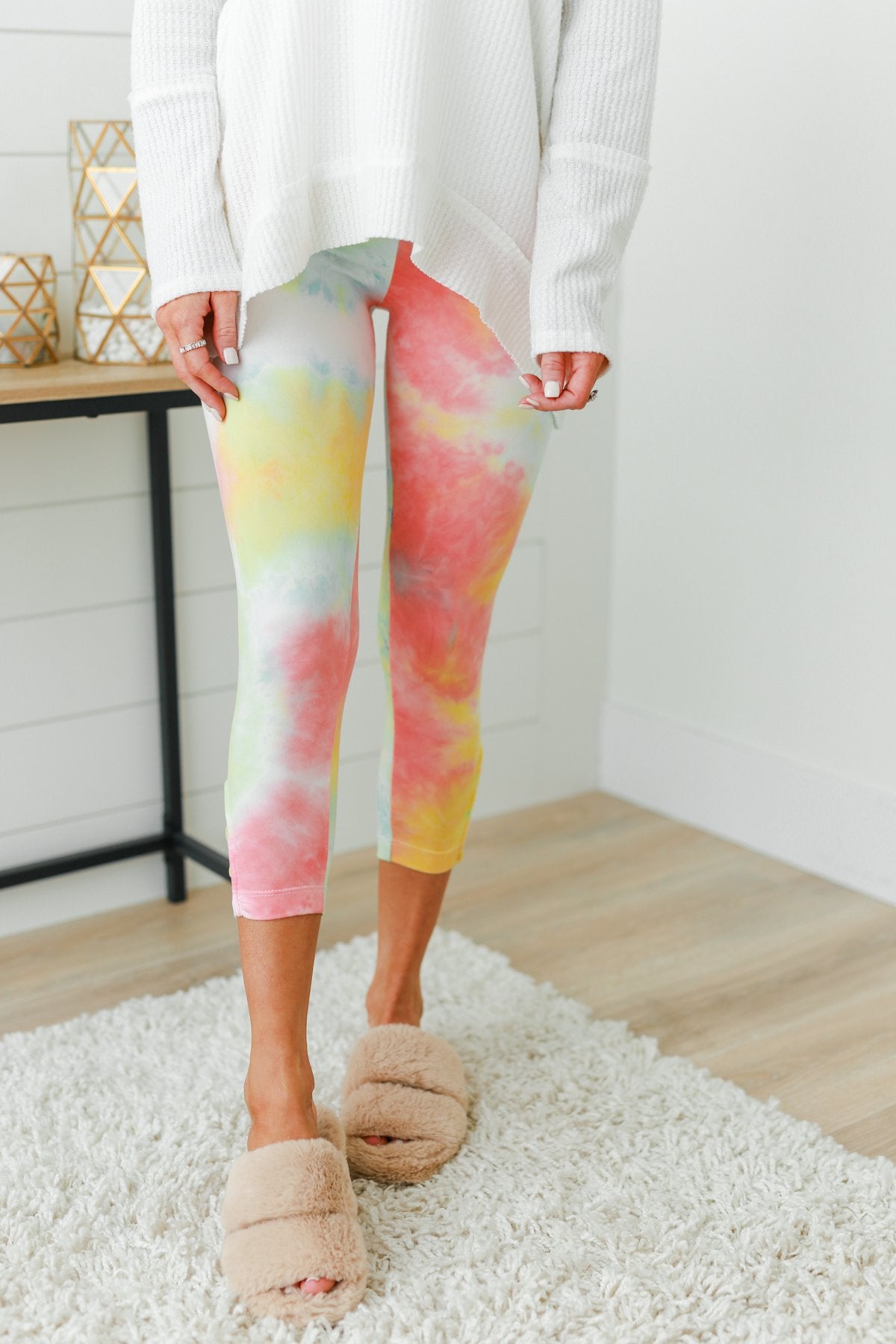 Shop Prisma's Peach Cuff Length Leggings for Women