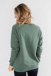 Pulse Basics Crew Neck Pullover- Dark Sage