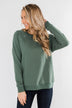 Pulse Basics Crew Neck Pullover- Dark Sage