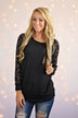Leopard Bling Top ~ Coffee