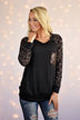 Leopard Bling Top ~ Coffee