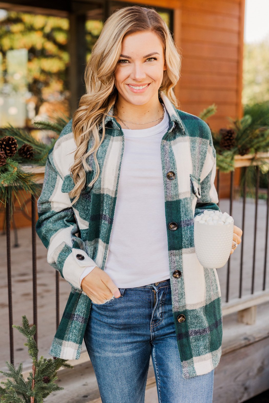 Thick plaid jacket store