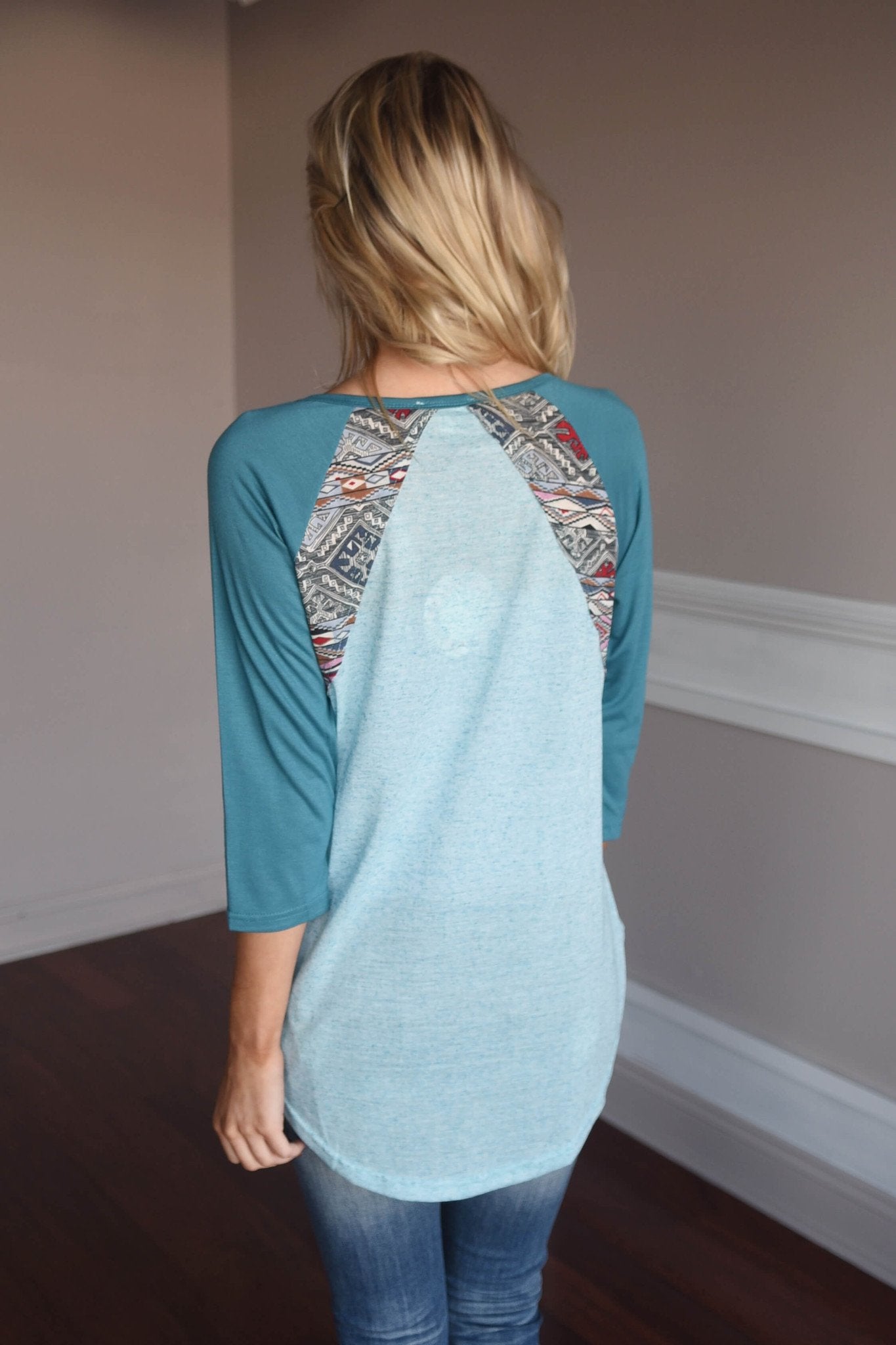 My Lucky Day Top ~ Blue