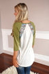 My Lucky Day Top ~ Olive