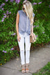 Ultimate Distressed White Jeans