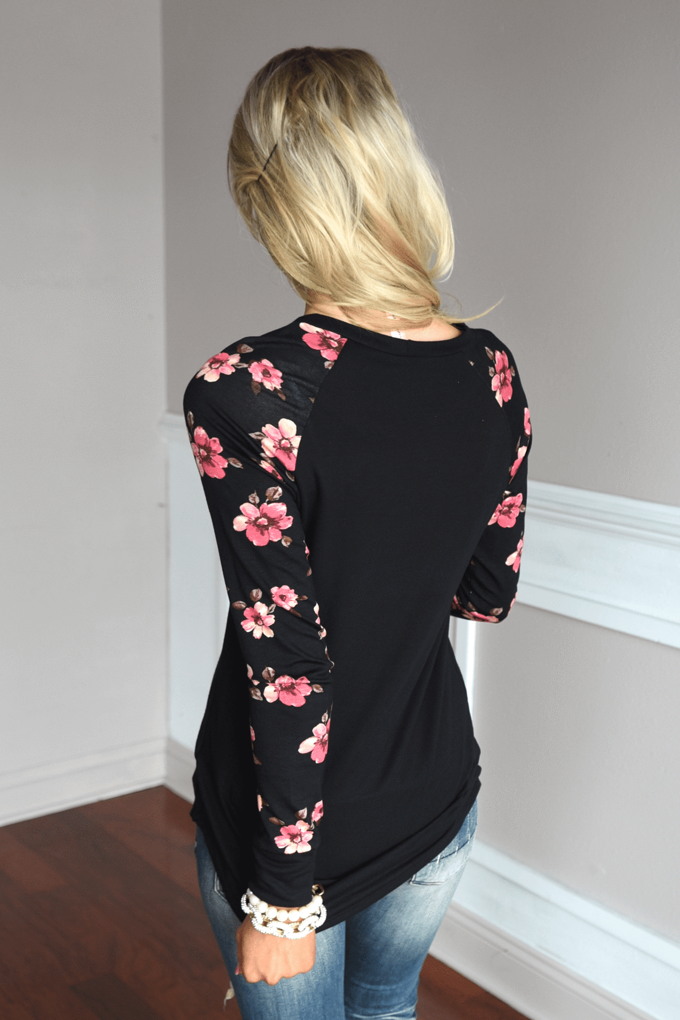Making Magic Floral Sleeve Top