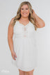 Take Me To Summer Lace Up Dress- Ivory