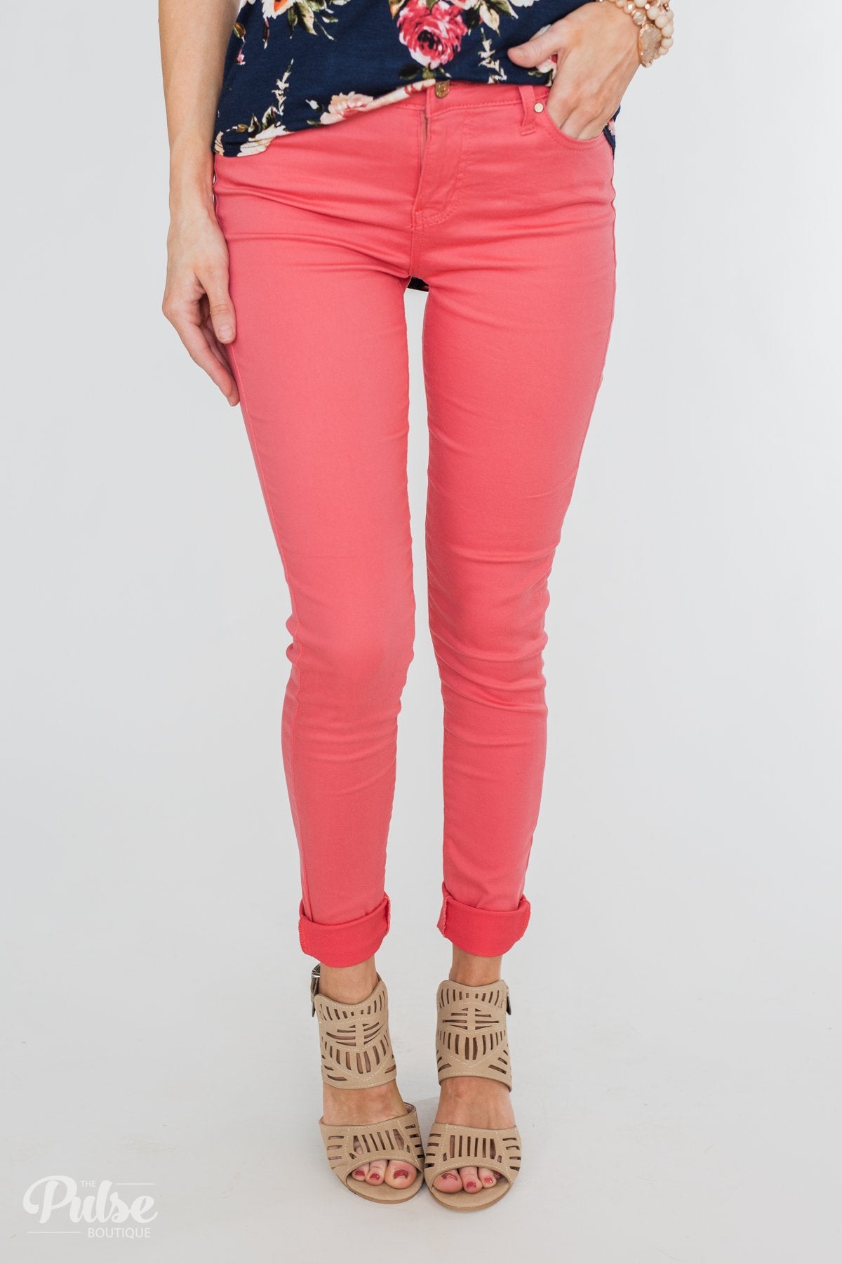 Celebrity Pink Skinny Jeans- Lipstick
