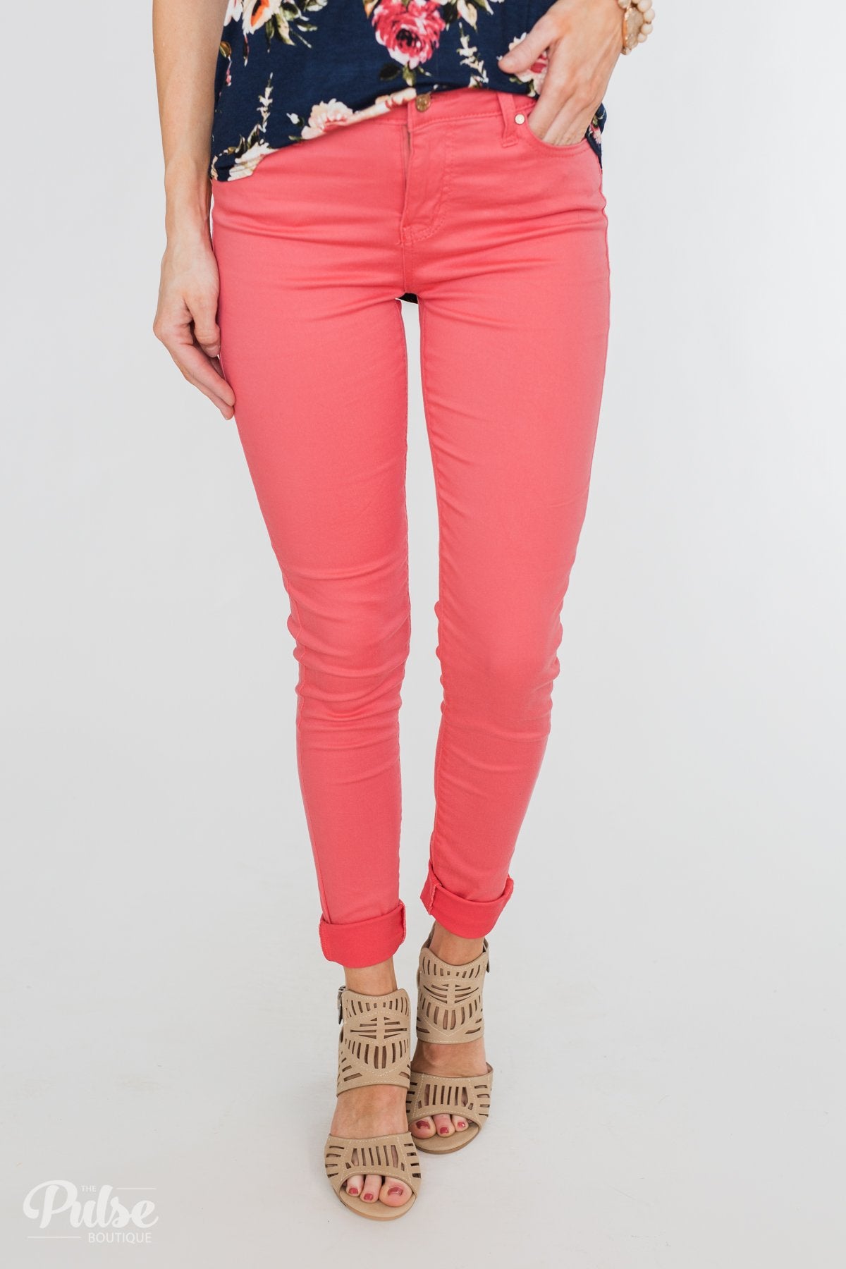 Celebrity Pink Skinny Jeans- Lipstick