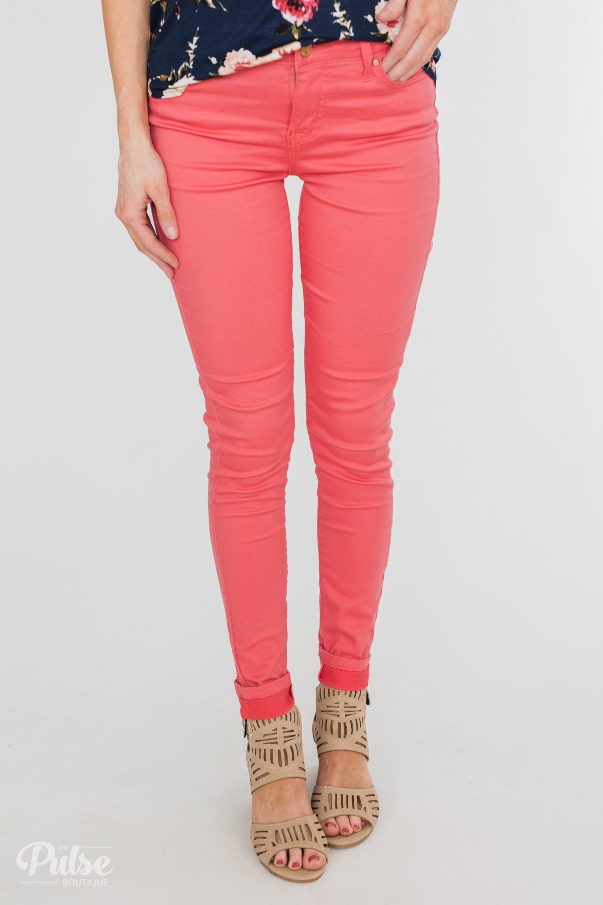 Celebrity Pink Skinny Jeans- Lipstick