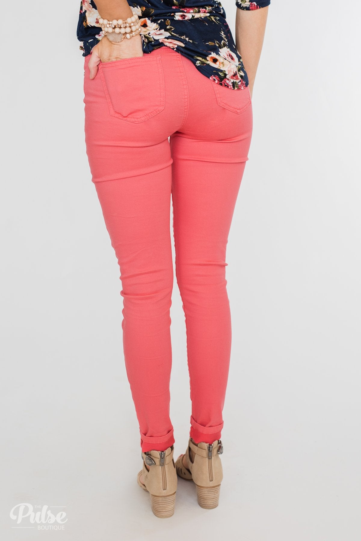 Celebrity Pink Skinny Jeans- Lipstick