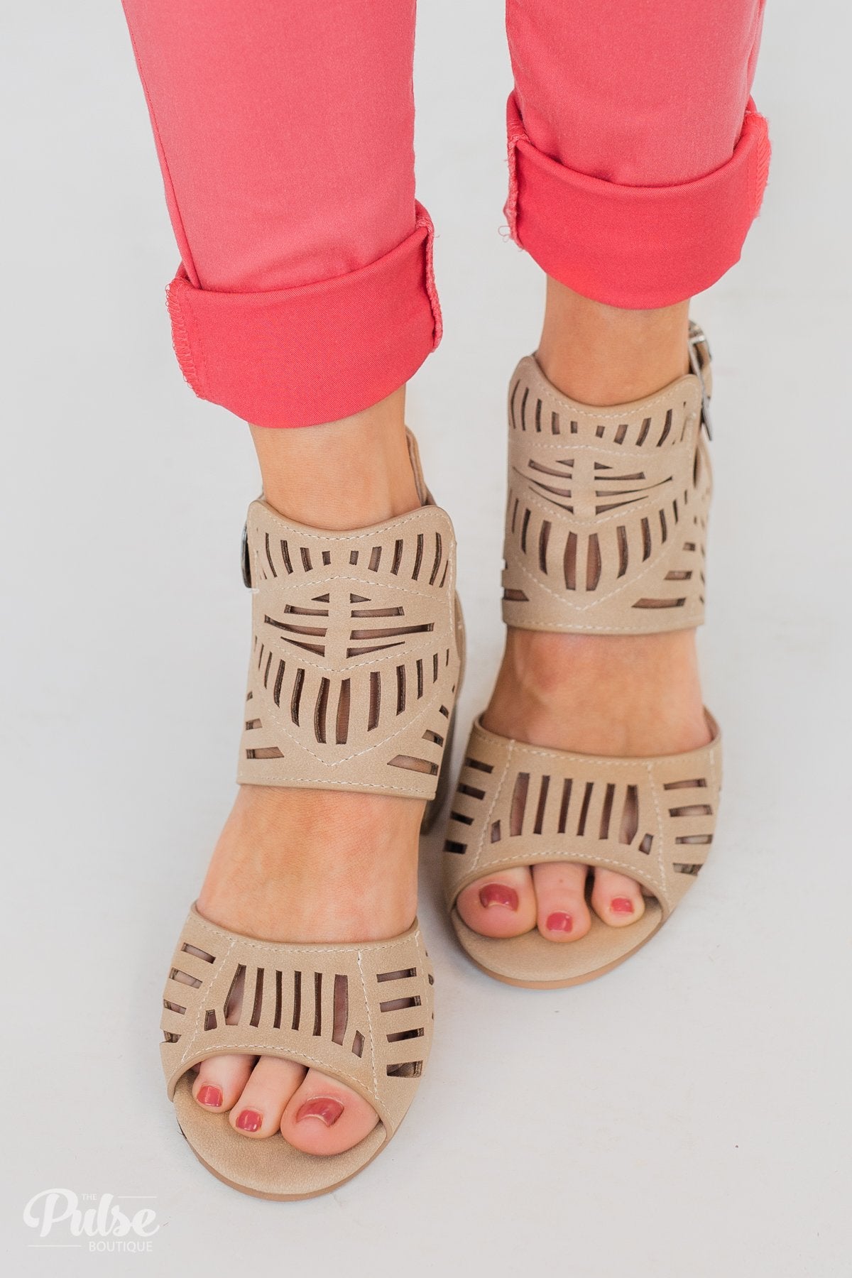 Very G Abby Block Heels- Cream