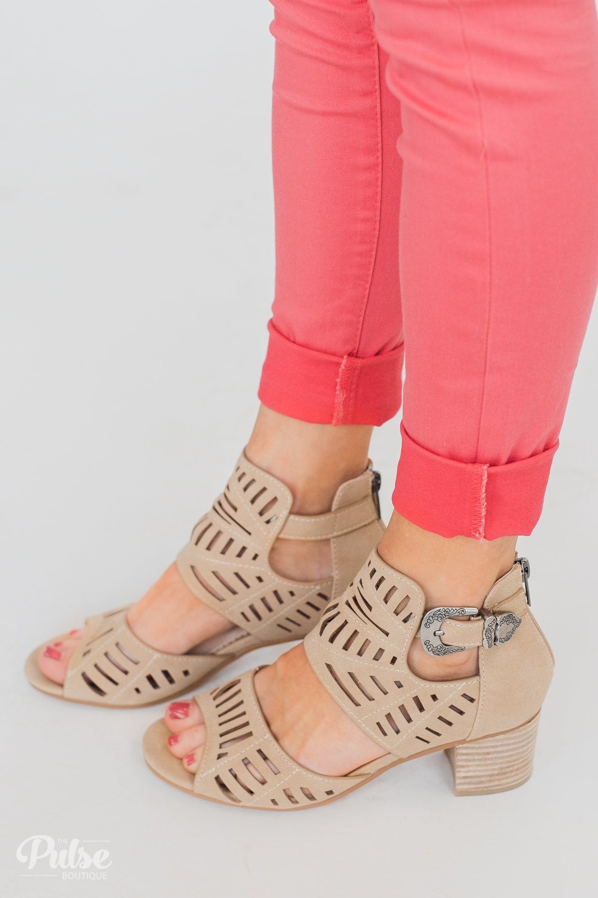 Very G Abby Block Heels- Cream