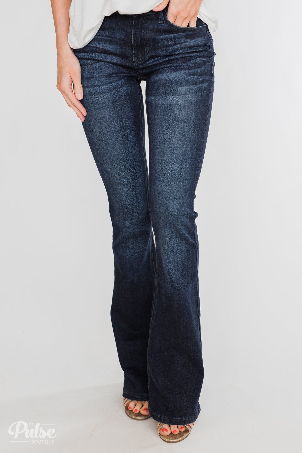 Kan Can Jeans- Dark Wash Flare