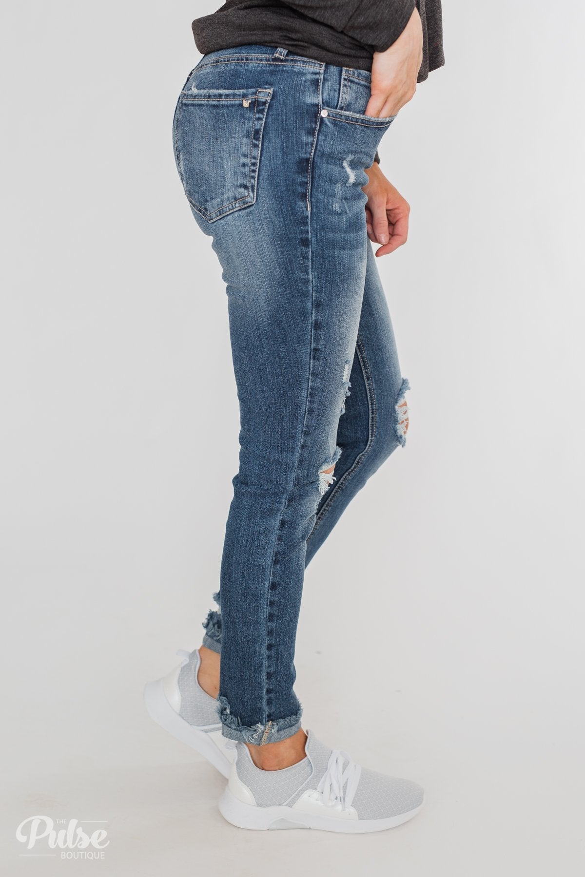 C'est Toi Distressed Skinny Jeans- Cecilia Wash
