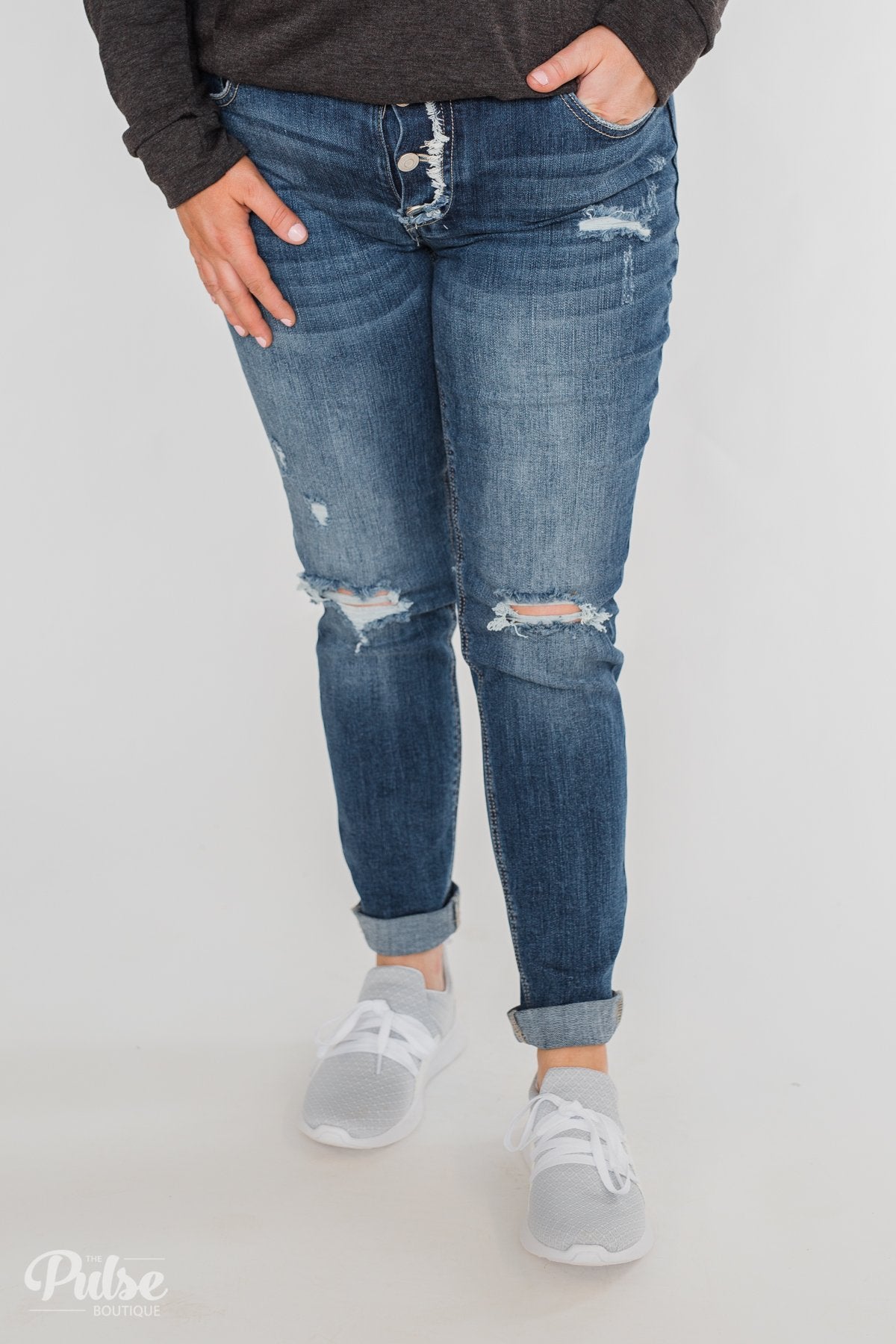 C'est Toi Distressed Skinny Jeans- Cecilia Wash