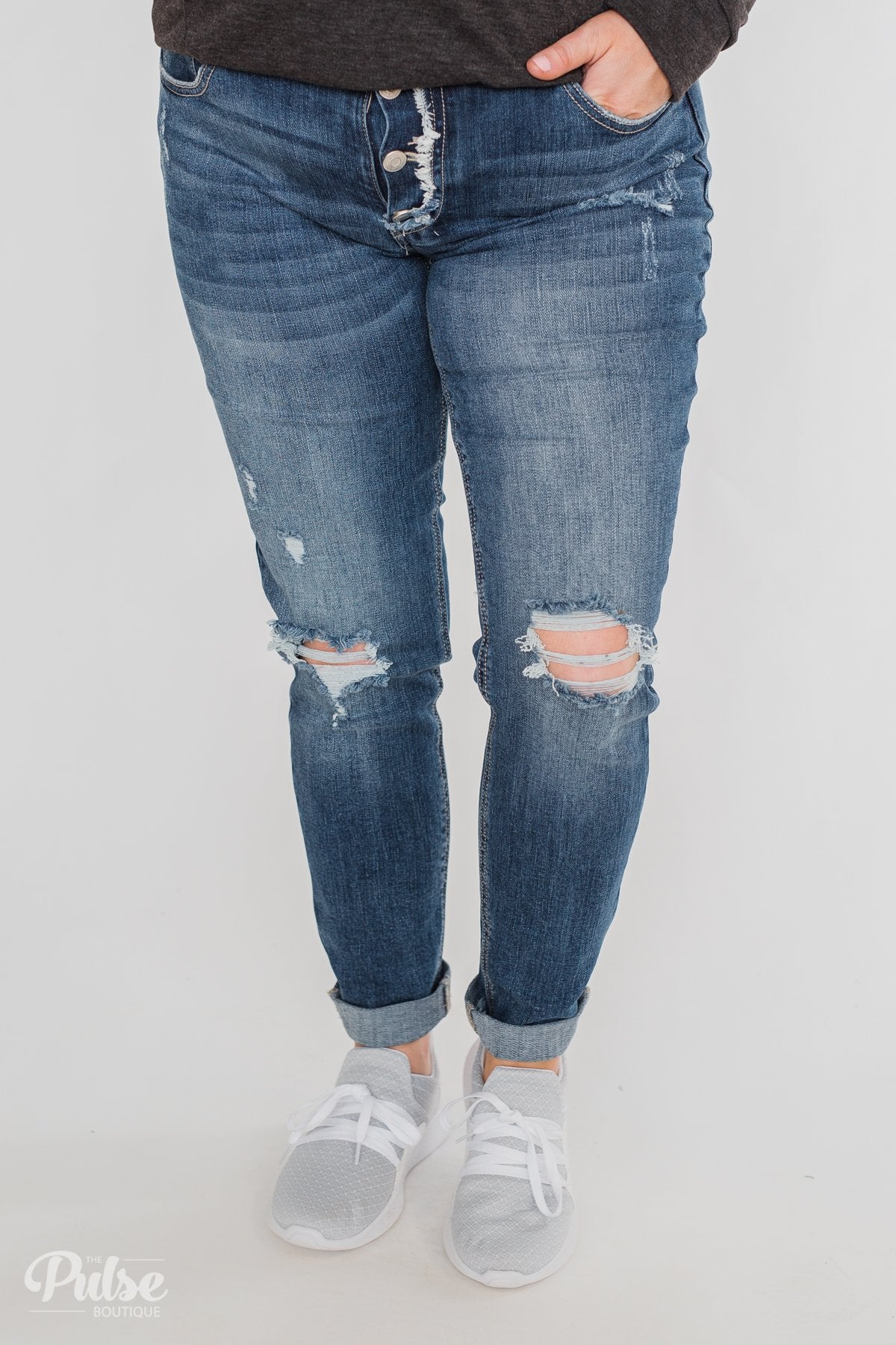 C'est Toi Distressed Skinny Jeans- Cecilia Wash