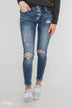 C'est Toi Distressed Skinny Jeans- Cecilia Wash