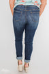 C'est Toi Distressed Ankle Cuff Skinnies- Polly Wash