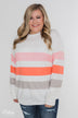 Dreaming of Spring Striped Pullover Top- Ivory