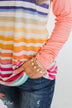 Stackable Gold Beaded Bracelet Set- Peach & Pink