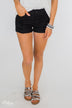 KanCan Stormy Shorts- Black