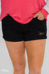 KanCan Stormy Shorts- Black