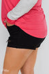 KanCan Stormy Shorts- Black