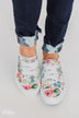 Blowfish Marley Sneakers- Off White Cactus Flower Print
