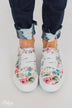 Blowfish Marley Sneakers- Off White Cactus Flower Print