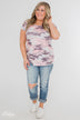 See Me Coming Short Sleeve Top- Pink Camo