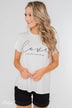 "Love Is Patient, Love Is Kind" Short Sleeve Top- Ivory
