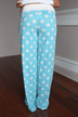 Polka Dot Lounge Pants ~ Light Blue