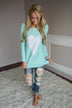 Mint Heart Top