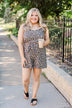 Wild Spirit Leopard Print Romper- Natural