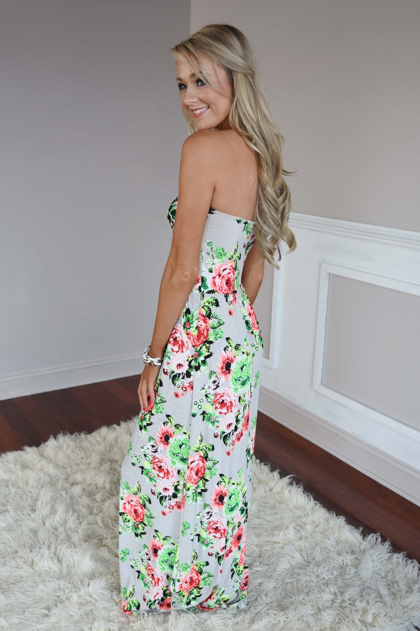 Neon Floral Maxi