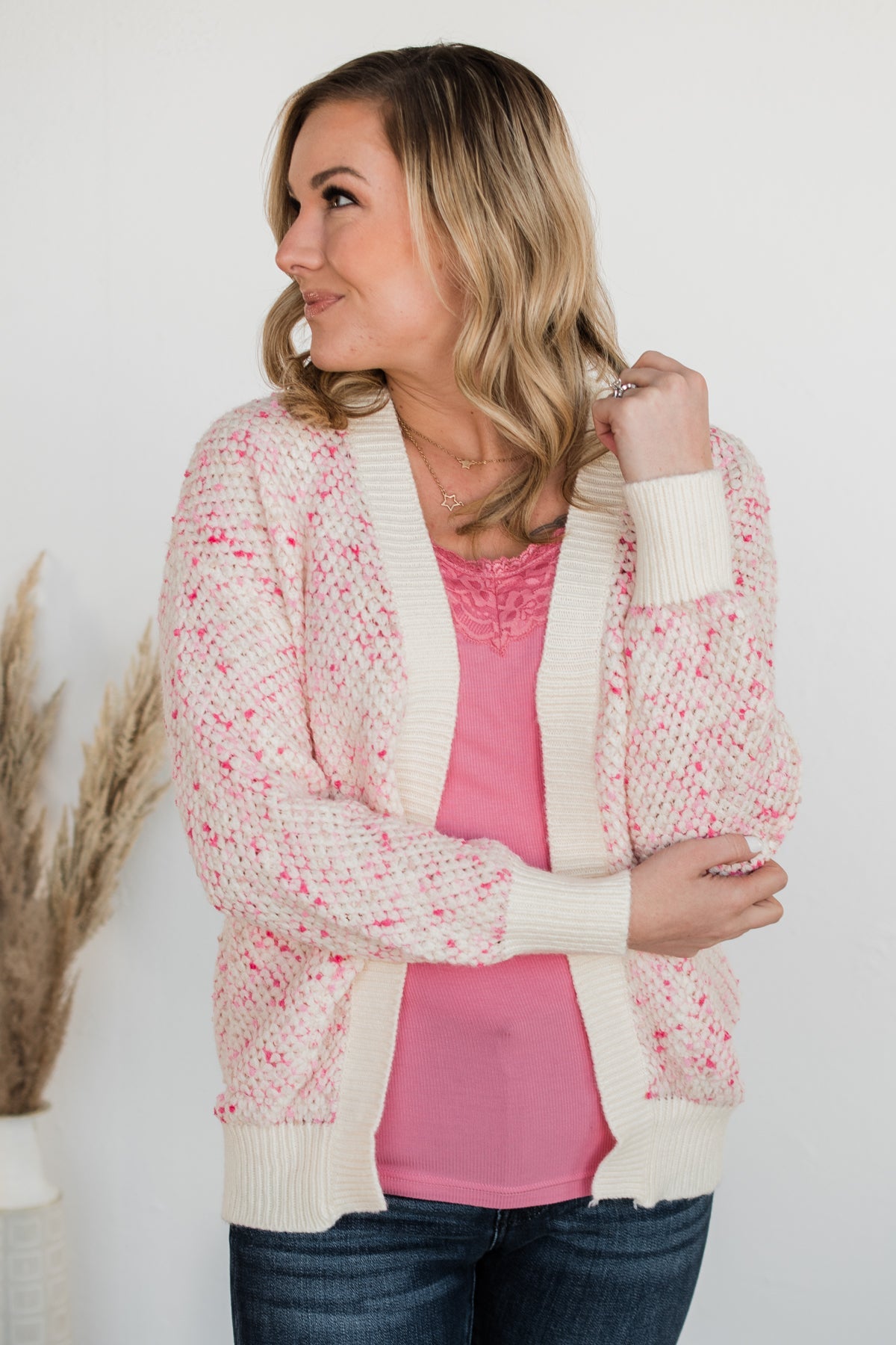 Set My Heart Free Knit Cardigan- Cream