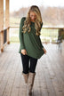Olive Button Top