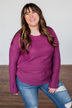 Reaching Out To You Knit Sweater- Magenta