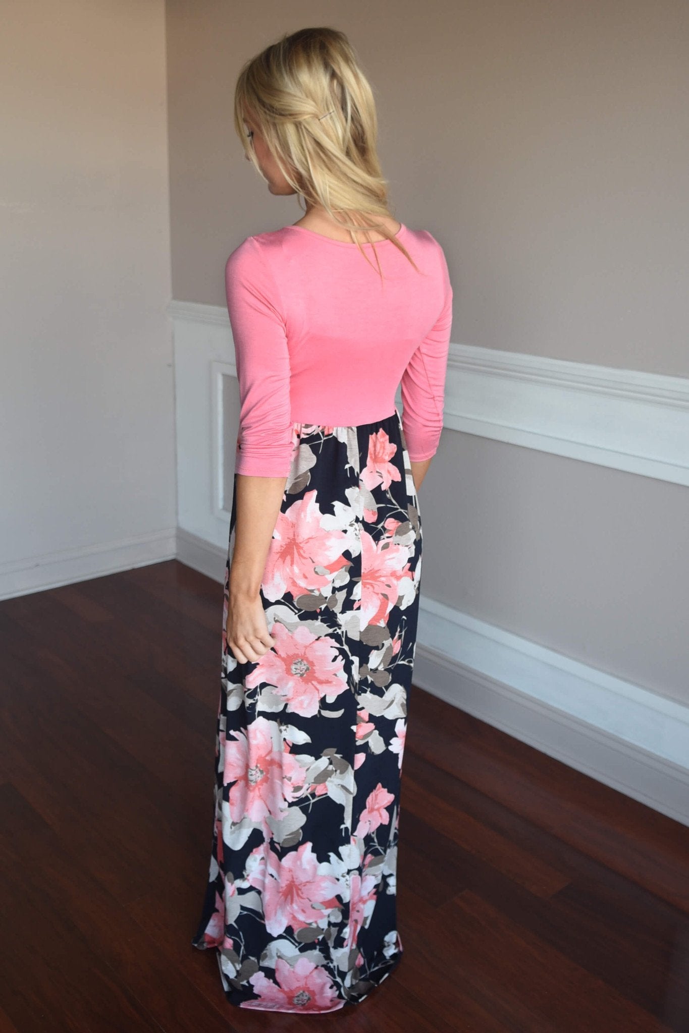 Pink Floral Maxi