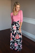 Pink Floral Maxi