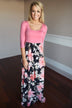 Pink Floral Maxi