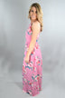 Feeling Magical in Pink Floral Maxi Dress