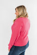 Always Wanting More Crew Neck Pullover- Fuchsia
