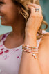 Seaside Beauty Bracelet Set- Pink & Gold