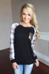 Plaid Glam Top ~ Pink