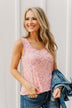 Darling Days Floral Tank- Peach