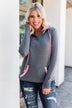 Pulse Exclusive Quarter Zip Quilted Pullover- Charcoal
