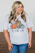 "It's Fall Y'all" Pumpkin Graphic Tee- White