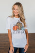 "It's Fall Y'all" Pumpkin Graphic Tee- White